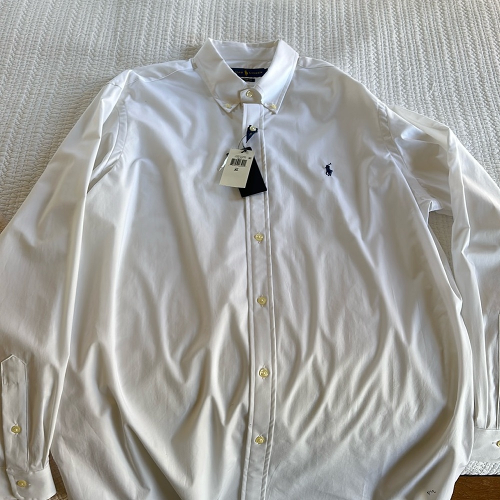 brand new ralph lauren men’s XL classic fit white dress shirt